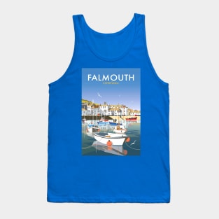 Vintage Travel Poster - Falmouth England Tank Top